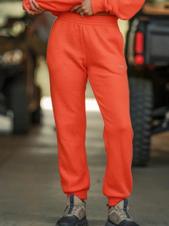 Tribe Kelley Pants - Tribe Kelley Butter Joggers Orange Highwaisted Size Medium